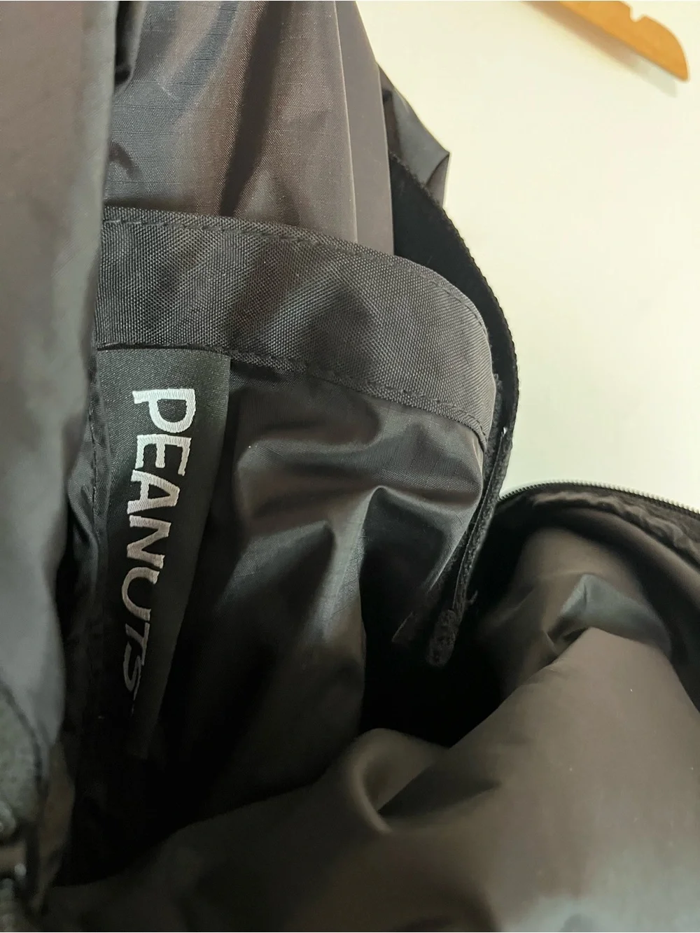 BAGGU x Peanuts Snoopy Medium Nylon Backpack Black